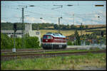 Ludmilla 92 80 1232 673-4 D-GERA fuhr am 05.08.2025 solo durch Rottendorf in Richtung Fürth.
