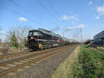 EBS 241 697 mit Kesselwagen nach Stendell PCK am 02.04.2025 in Lübbenau/Spreewald
