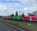 Bahnbetrieb Gera BBG V100-03, 9880 3202 655-7 D-GERA bringt am 18.5.2026 die beiden Ludmillas 232 701-3 (9280 1232 701-3 D-GERA) und 233 450-6 (9280 1233 450-6 D-DERA)  nachhause.