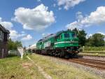 BR 232 294 von Skinest Rental f�r RBP mit Gaskesseln verl�sst St. Michaelisdonn in Richtung Wilster. Aufgenommen am 13.07.2026