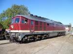 232 004-2 der LEG war am 02.10.11 zu Gast bei den Geraer Eisenbahnwelten.