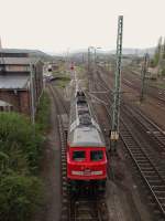 Am 14.04.14 ist die MEG 318 (232 690)in Saalfeld/Saale zusehen.