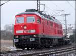 232 003-4 mit dem FE45429 aus Rostock Seehafen, im  Anflug  auf den Hbf Stralsund. ( am 24.02.07 )