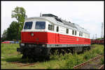 232154-5 stand frisch überholt am 1.6.2007 im Freigelände des AW Cottbus.