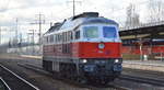 DB Cargo AG  232 105-7  [NVR-Nummer: 92 80 1232 105-7 D-DB] am 05.02.20 Bf. Flughafen Berlin Schönefeld.