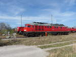 DB 232 255-0 am 15.03.2020 in Erfurt Gbf. Von einem Fußweg aus fotografiert.