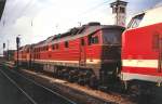 Diesellokparade mit 2 Loks der BR 232 in Erfurt Hbf am 30.