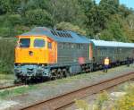 EKO Trans 232 850-8 im Bf Freyburg. Sie brachte einen Sonderzug von Cottbus in die Weinstadt zum grten Winzerfest in Mitteldeutschland; 13.09.2008
