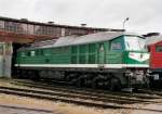 Wismut V300 004(ex 232 429) in Cottbus.08.09.01