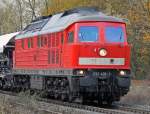 232 428-3 mit einem Leerzug in rtg Rheinkalk-Werk, Wlfrath-Flandersbach am 13.11.09