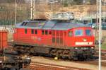 232 568 kurz vorm bespannen des 53189 nach Seddin am 12.04.2010 in Eberswalde