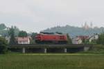 232 288 ist solo auf dem Weg nach Weiden, aufgenommen am 26.05.2010 nrdlich von  Schwandorf.