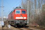 BR 232 534-2 auf dem Weg nach Berlin Lichtenberg am 21.02.2011,hhe Abzw. OKN