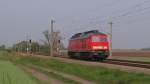 Hier trafen wir 232 704-7 das zweite von insgesamt dreimal am 29.04.2011. Sie fhrt hier gerade allein in Richtung Werder, nachdem sie ihren Gterzug in Brandenburg abgegeben hatte.