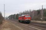 232 379 auf dem Weg nach Angermnde, Chorin 10.03.2011