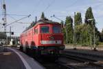 232 686-6 rangiert in die Abstellgruppe, nachdem sie den EN 14246 (Arlberg-Umleiter) nach Lindau gebracht hat, 14.08.11