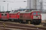 232 283-2 abgestellt in Rostock-Toitenwinkel dahinter stehen noch 151er.10.04.2012 