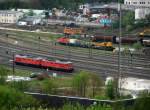 2 x BR 232 Ludmilla in Plauner Bahnhof. Foto 03.05.2012