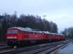 232 528-0, 232 252-7, 232 262-6 und 232 259-2 standen am 07.01.13 in Marktredwitz.