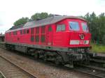 232 096-8 wartet am Bhf.SANDE eine Zugkreuzung ab; 2006-09-05