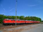 232 262, 232 609, 232 330 und die altbelftete 232 601 standen am 05.06.13 in Marktredwitz