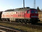 232 618, am 10.11.2006, mit einem kurzen Gterzug im Bahnhof Brandenburg Altsadt abgestellt.