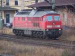 232 701 bei einer Sgefahrt in Brandenburg Hbf am 03.01.2007.