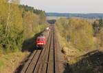 232 093-5 (51617) zu sehen am 25.04.17 in der Einfahrt Marktredwitz.