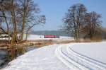 232 609 (92 80 1232 609-8 D-DB) mit EZ45362 am 29.01.2017 bei Neuhaus an der Pegnitz