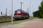 EB 132 334 und 132 293 am 02.09.2017 in Großkorbetha.