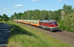 132 334 der EBS führte am 21.05.18 ihren Sonderzug von Binz zurück nach Erfurt.