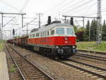DB Cargo 232 309-5 (9280 1 232 309-5 D-DB) mit einem Kesselzug bei der Fahrt durch den Bahnhof Golm (Potsdam) am 15.
