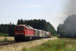 232 207 mit dem Unkraut-Spritzzug Rabz 69677 bei Schwabhausen (24.06.2007)