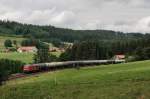 232 654 mit einem Kesselzug bei Ellenberg (28.06.2007)