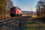 232 262 als Lz bei Postbauer-Heng Richtung Nürnberg, 17.01.2020