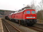 232 259-2 und 232 527-2 zu sehen am 26.03.13 in Schirnding.