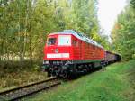 232 093 im Tonerdeanschluss in Cunnersdorf am 19.10.07