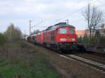 232 421 + 152 025 mit gem.GZ am 12.04.2008 durch Limmer -> Linden