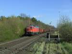 Eine 232 mit einem Gterzug von Furth im Wald nach Nrnberg am Esig vom ehemaligen Rangierbahnhof Luitpoldhtte. Der bahnhof ist meistens durchgeschaltet und nur noch Stundenweise besetzt.