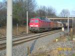 232 678-3 mit FZ 53553 kurz vor Reinfeld (Holst) nach Maschen Rbf. Reinfeld 20.02.08.