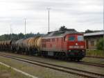 Die 232 195-8 am 14.08.08 bei der Durchfahrt in Plauen/V oberer Bahnhof