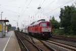 232 283-3 mit Kalkzug in D-Rath am 23.07.2008