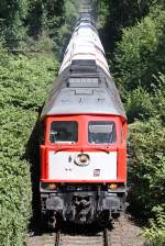 Die 232 241-0 zwischen Wlfrath und Ratingen am 24,08,09