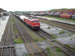 232 457-2 bei der Durchfahrt in Hof Hbf am 28.05.10. Foto machte ich von der Fugngerbrcke!