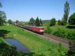 232 241-0 ist auf dem Weg nach Reichenbach/V. Hier in Obermylau, am 05.06.10.