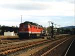 232 625-4 mit eine Gterzug auf Bahnhof Goslar am 17-10-1997. Bild und scan: Date Jan de Vries.