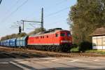 Diesmal gab es anstatt einer Rauchfahne, wie bei der 233, tollen Lftersound auf die Ohren, als 232 117-2 ihren Kohle-Leerzug nach Landshut in Langenbach (Oberbay) beschleunigte. (06.10.11)