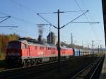 232 349-1 und 232 457-2 stehen am 08.11.11 mit der Kohle in Reichenbach/V. oberer Bahnhof.