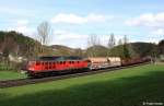 Railion DB Logistics 232 618-9 vor Gterzug Richtung Nrnberg, KBS 870 Schwandorf - Nrnberg, fotografiert bei Etzelwang am 25.04.2012