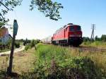 232 634 mit FE 45475 in Klitten (17.07.2006)